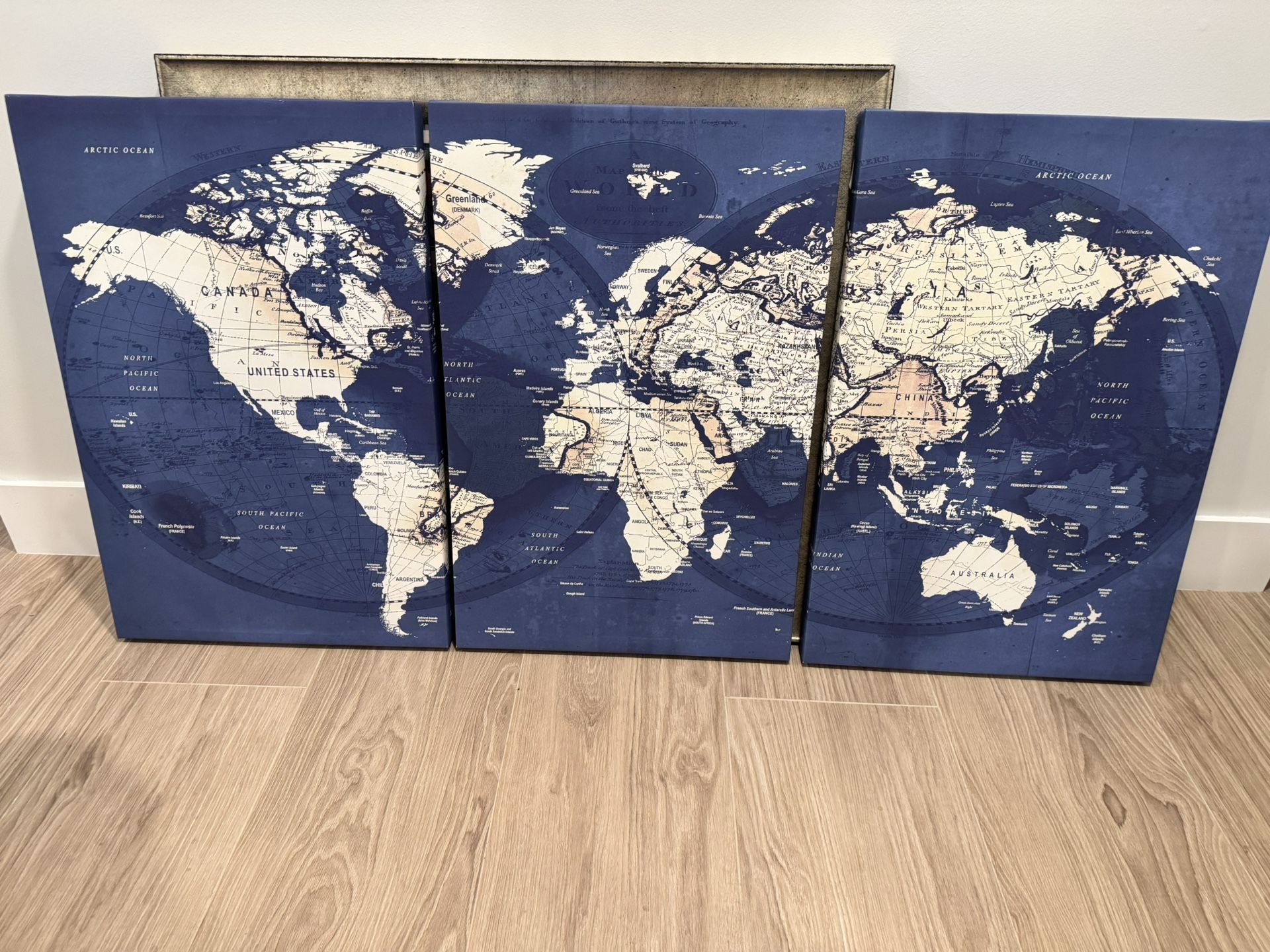 Canvas Art - World Map