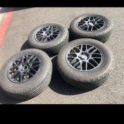 4 - 245/65r17 5x4.5 Tacoma Pilot Crv Cr-v Hrv Suv Rims Wheels Good 80% Treads Tires!!