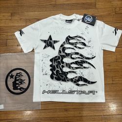 Hellstar white t shirt