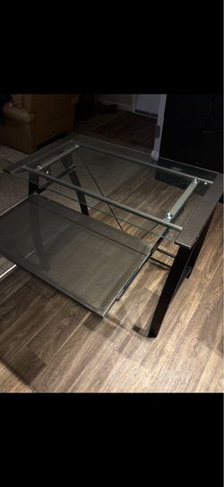 Glass desk
