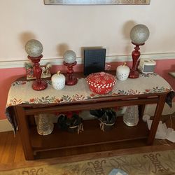 Antique Solid Wood Console Table – 52” x 18” x 26”