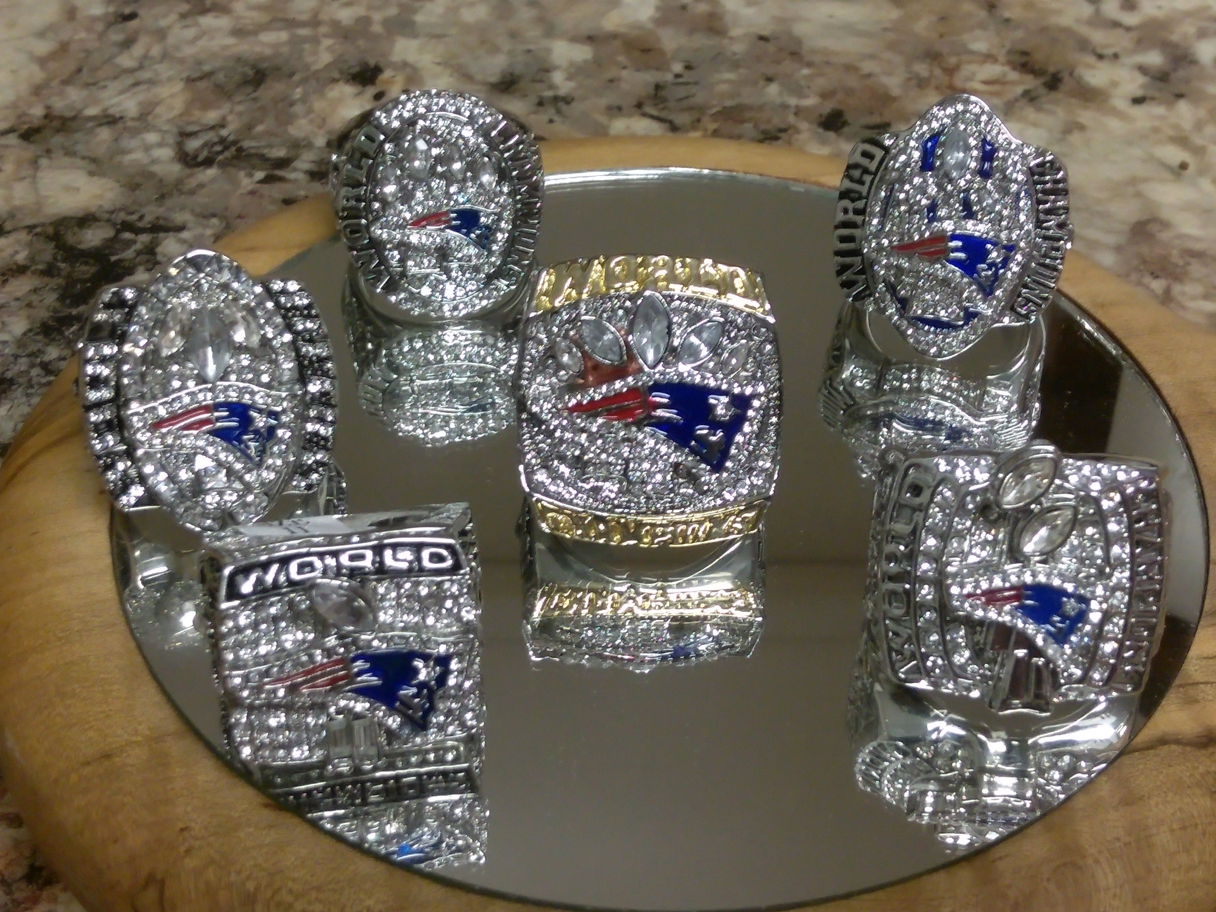 New England Patriots 6 Rings Super Bowl collection