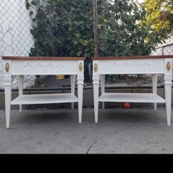 Pair of Mid Century  By Bassett furniture Side tables