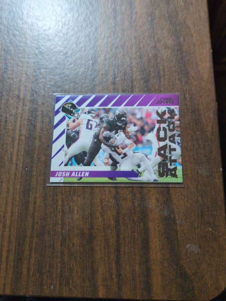 JOSH ALLEN FOOTBALL CARD.