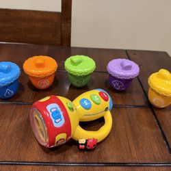 Toddler Toys - Count/Color Acorn/Squirrels & Musical Flashlight 