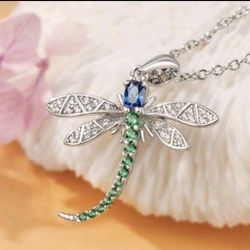 Dragonfly Pendant with Stainless Steel chain