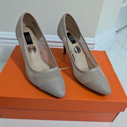 Nude Mesh High Heels 