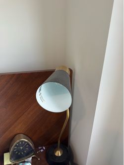 2 lamps. Gold & Black