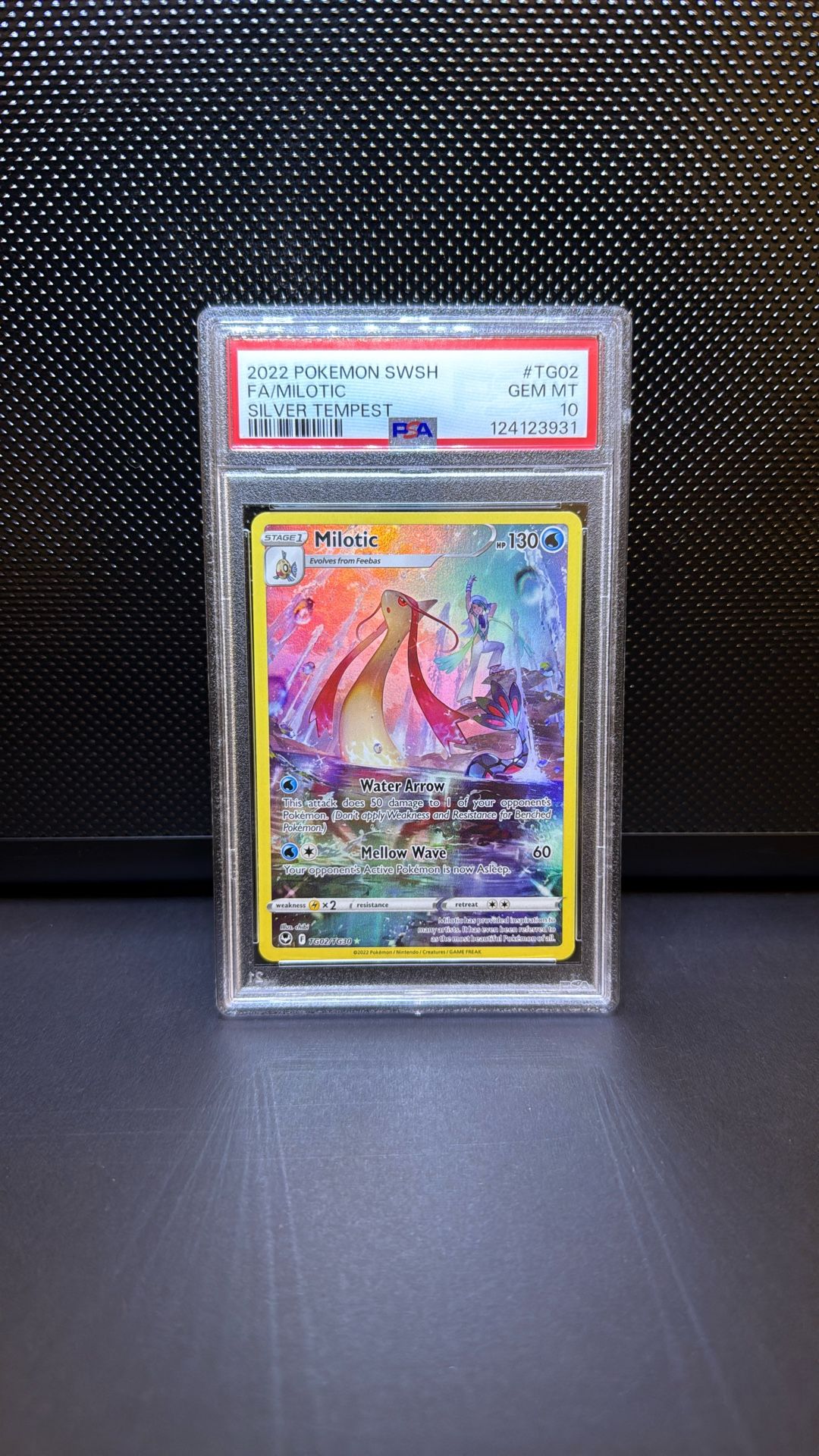 PSA 10 Pokemon Milotic Silver Tempest FA