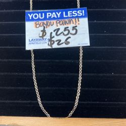 14k Gold Gucci Link Necklace 