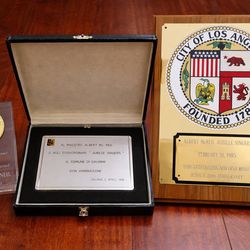 Vtg 3 Albert McNeil Jubilee Singers Award Plaque Collection Los Angeles Italy