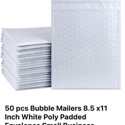 50 pcs Bubble Mailers 8.5 x11 Inch
