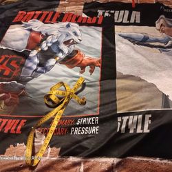Thick INVINCIBLE VS.tapestry  95"w X 50"l