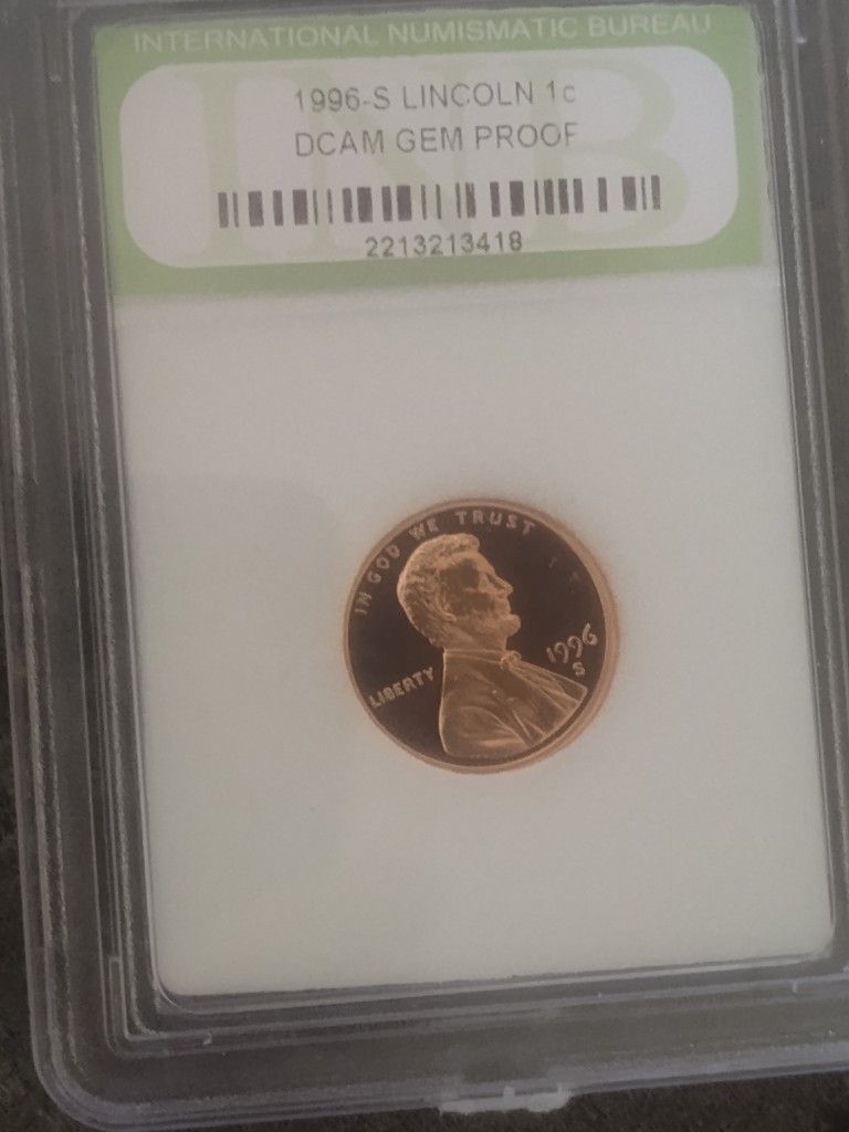1996 S Lincoln Penny DCAM Gem Proof
