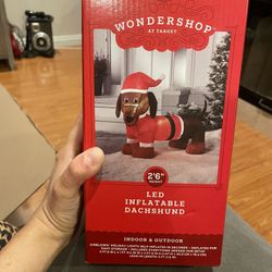 Led Christmas Dog Inflatable 