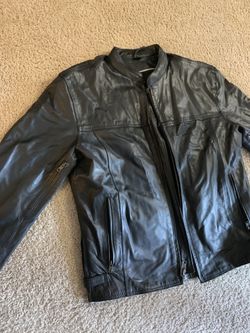 *Mint condition Leather insulated jacket size M