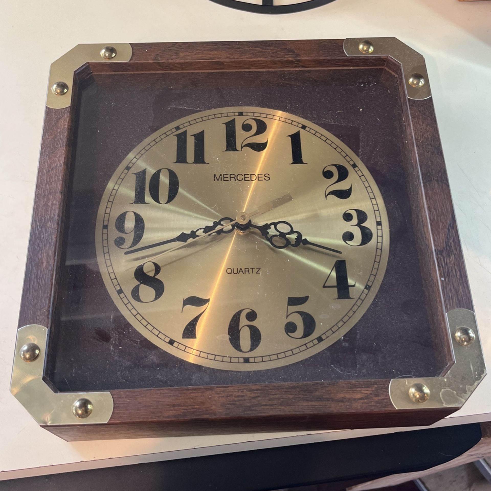 Mid Century Mercedes Clock 