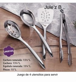 Princess House. Juego De 4 Utensilios Nuevos En Su Caja