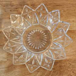 Vintage Federal Glass 5.5” Clear Glass Petal Bowl
