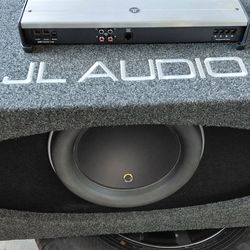 JL AUDIO 12W7 SUB BOX AND JL XD1000 AMP