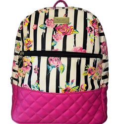 Betsy Johnson Floral Backpack Purse
