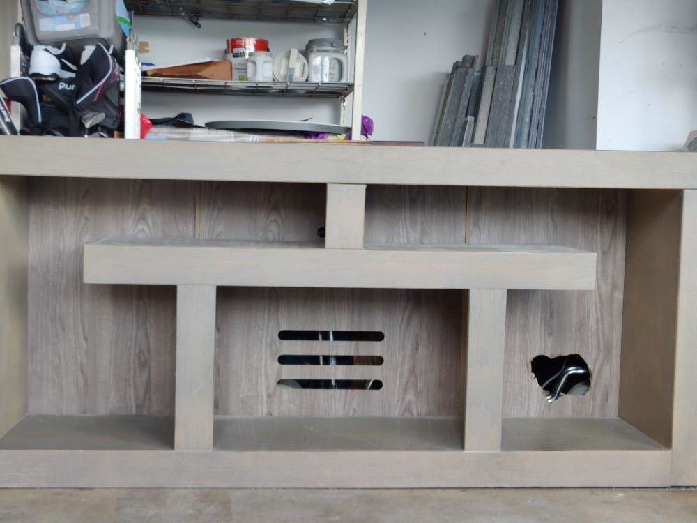 TV Stand and Large Matching Mirror