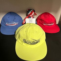 Supreme Resistant 6 Panel Hat Or Cap Yellow And Red