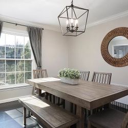 Dining Room Table (4 Chairs + Bench)