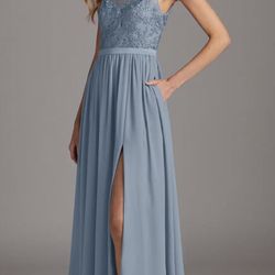 Dusty blue Bridesmaid/Formal Dress