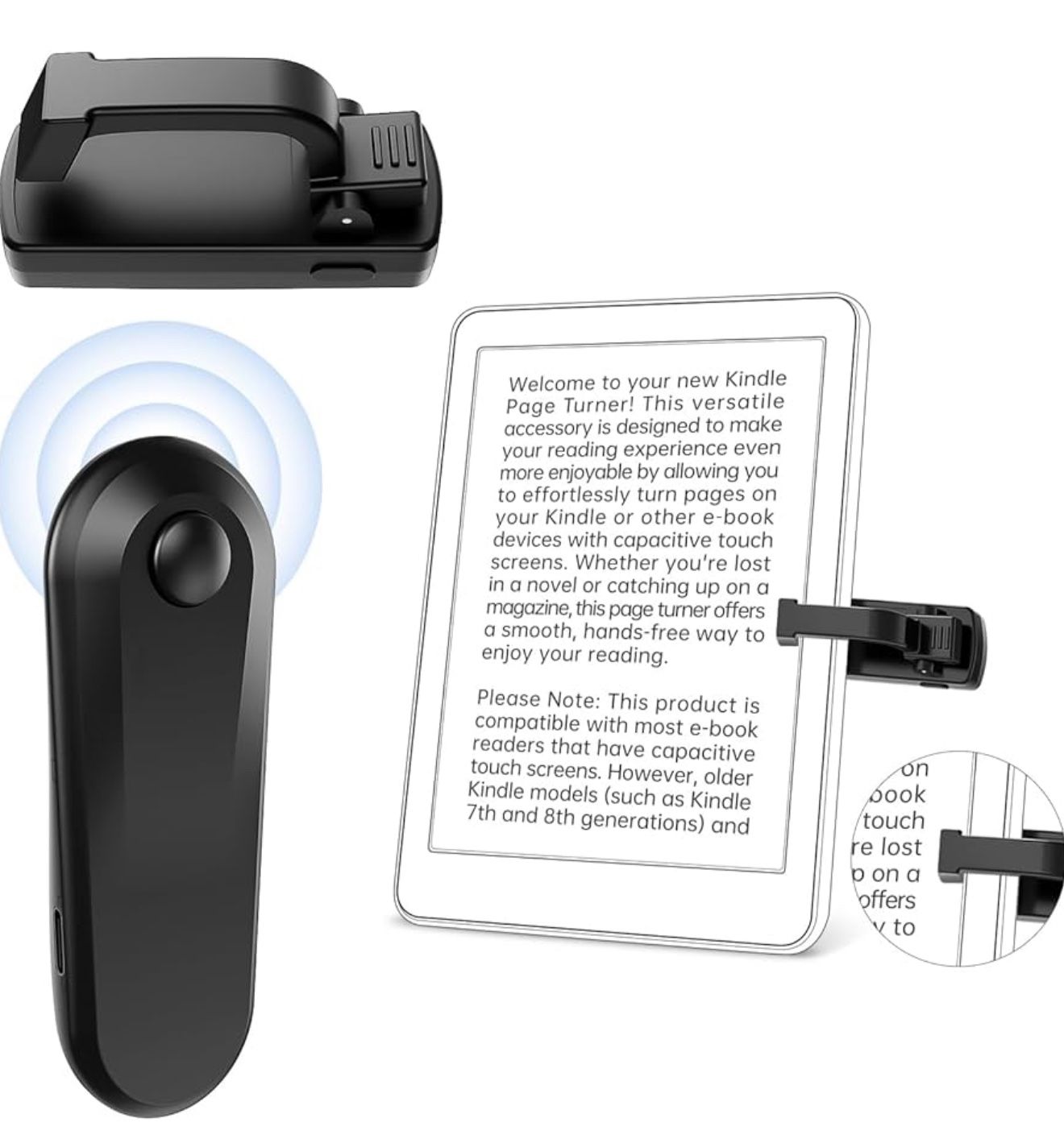 New Remote Control Page Turner for Kindle Paperwhite