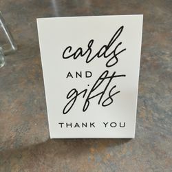 Card And Gift Sign