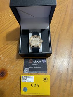 🙂GRA Moissanite Watch with Certificate 🙂