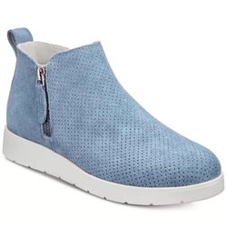 White Mountain Women’s Beaumont Zip Suede Shoes In Original Box