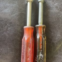 Vintage Excelite Nut drivers HS 18 And 24