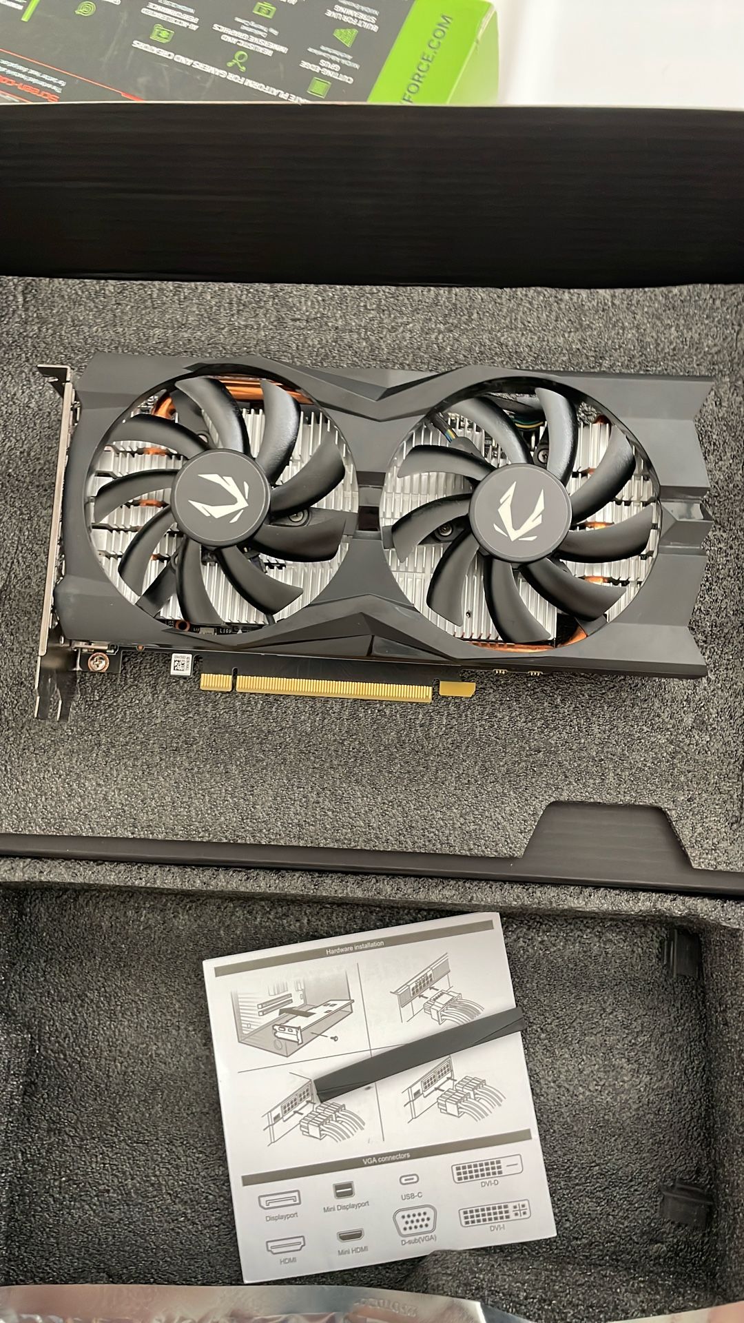 ZOTAC GeForce GTX 1660 6GB GDDR5 192-bit Gaming Graphics Card, Super Compact, ZT-T16600K-10M