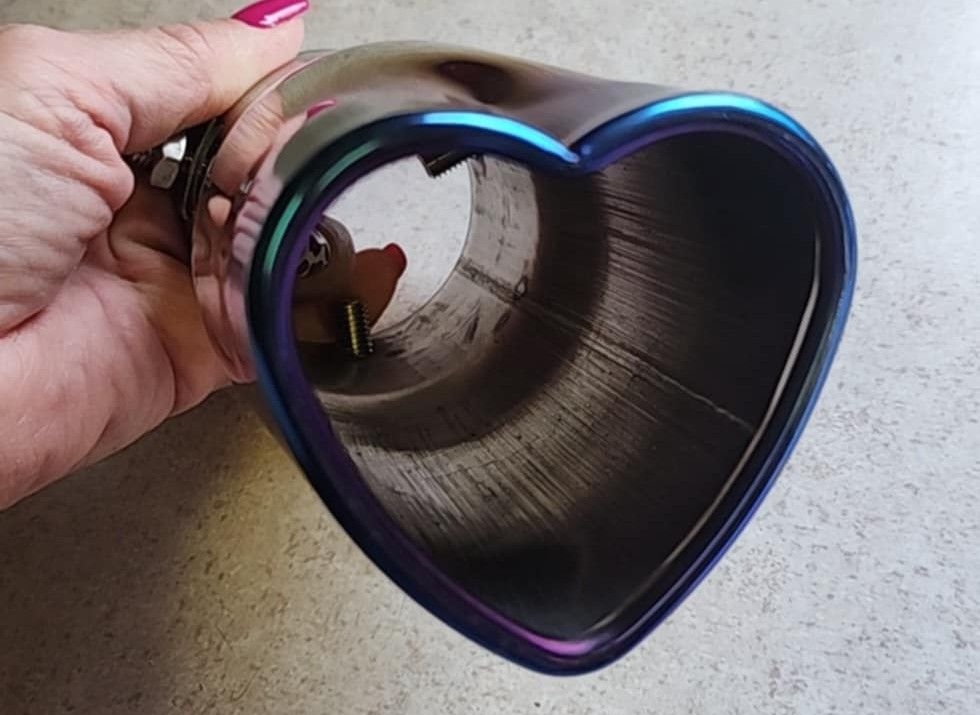 New Heart Exhaust Muffler Tip 2.5" Inlet Universal SHIPPING AVAILABLE