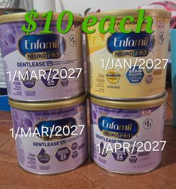 Enfamil $10dlls each