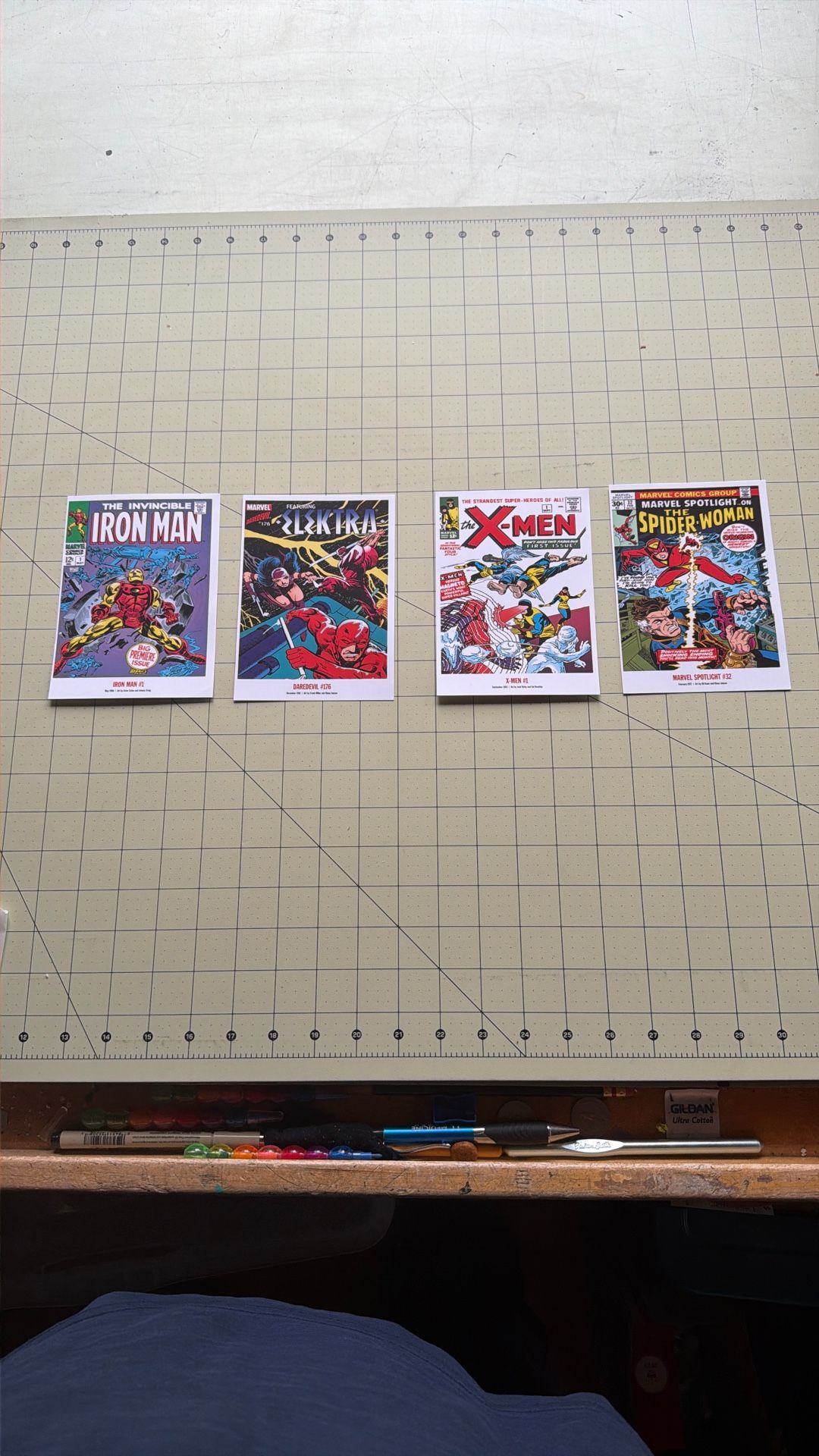 Postcard Comic Postal Card USPS 2007 SET OF 4 Marvel Super Hero