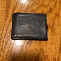 Phillies Uniform Mens Black Leather Wallet With Authentic Phillies Uniform As Lining 