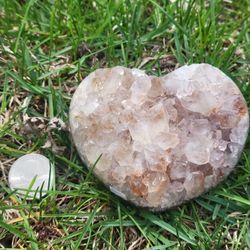Citrine Cluster Heart 