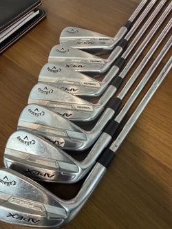 Callaway LEFTY Apex Pro irons 4-PW KBS 120s new grips GOLF