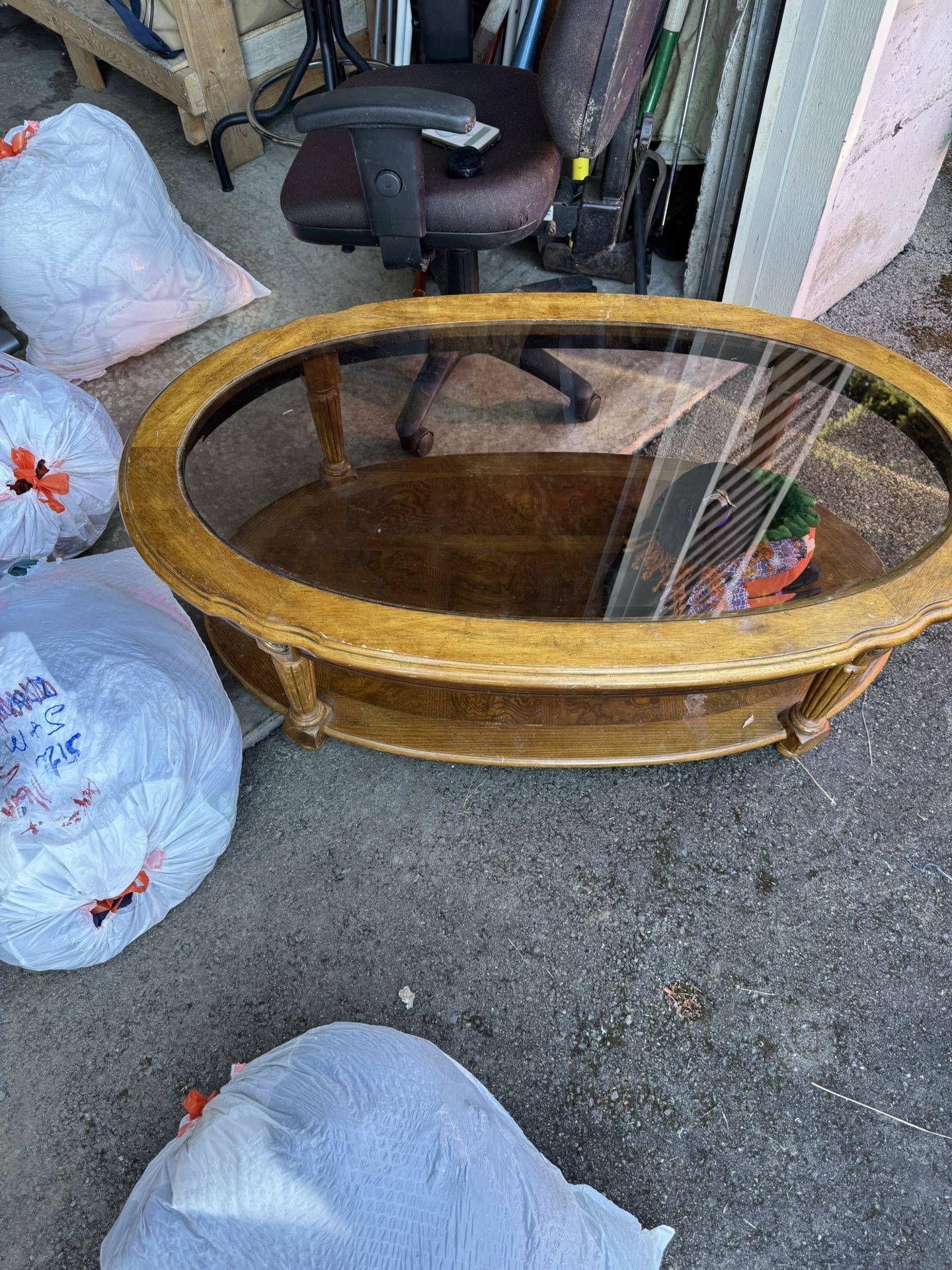 Free Coffee Table And Two End Tables.