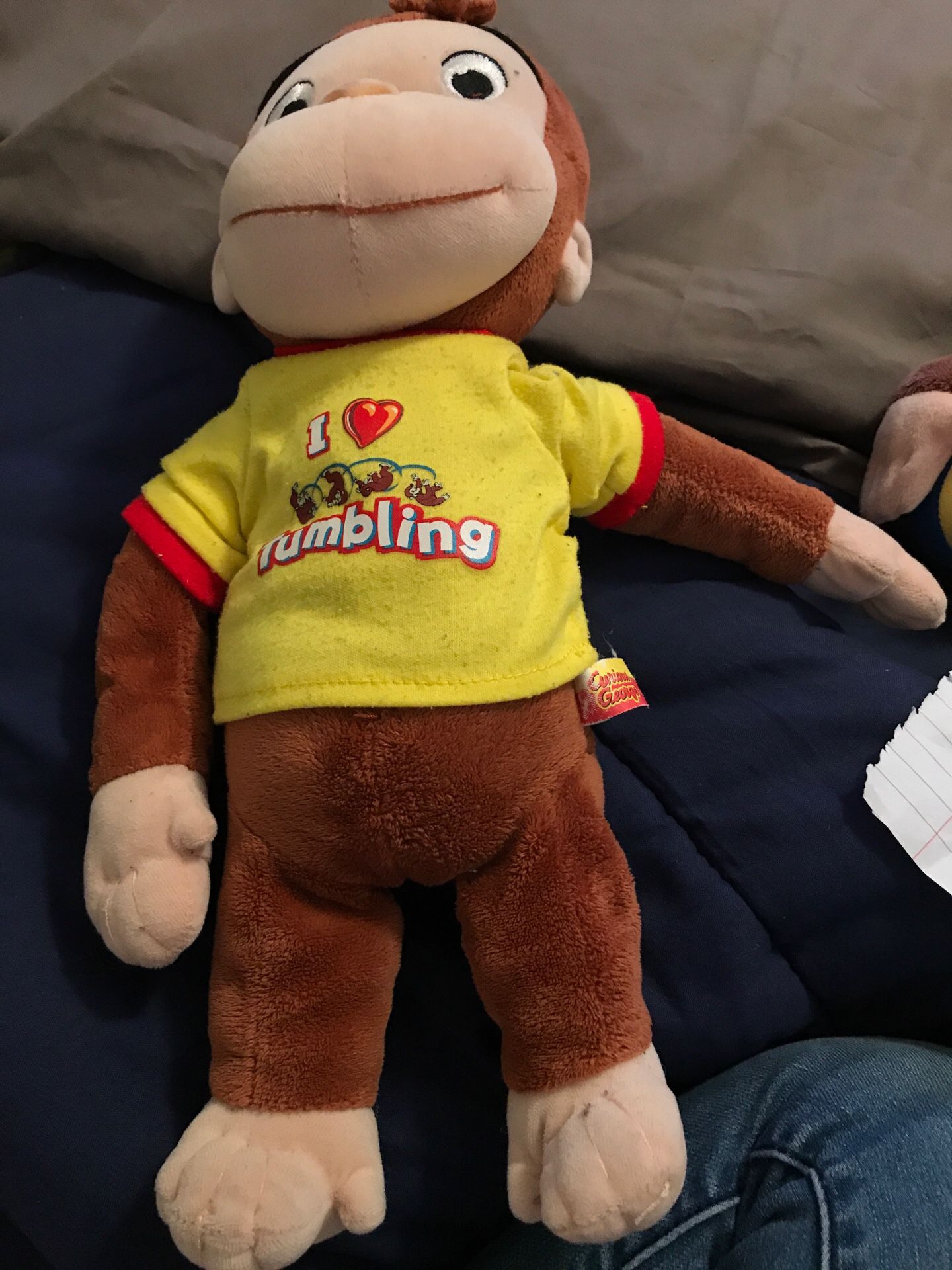 14” Curious George that tumbles stuffed animal