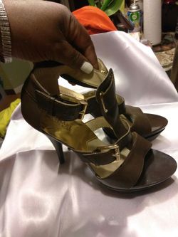 MK Platform Heels Sz. 9 1/2 Brn