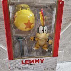 Super Mario Bros Lemmy With Ball And Wand