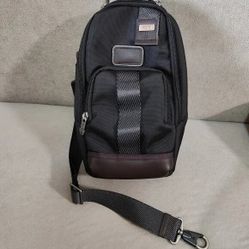 TUMl Black Nylon Crossbody Sling Bag