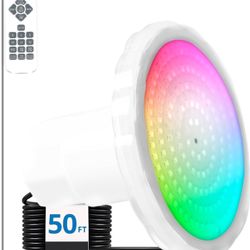 Brand New In The Box- FOXLUX Pool Lights for Inground Pool, 1.5 Inch LED RGBW Multicolor Inground Pool Lights and Spa Light, IP68 Waterproof Pool Ligh