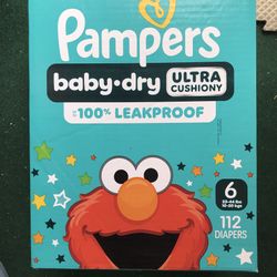 Pampers Baby Dry Size 6/112 Diapers 