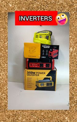 INVERTERS MILWAUKEE RYOBI DEWALT TOOLS SINE WAVE