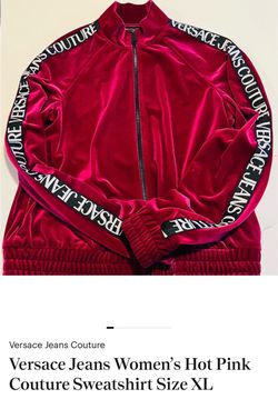 Versace Jeans Couture Velvet Zip-Up Track Jacket XL